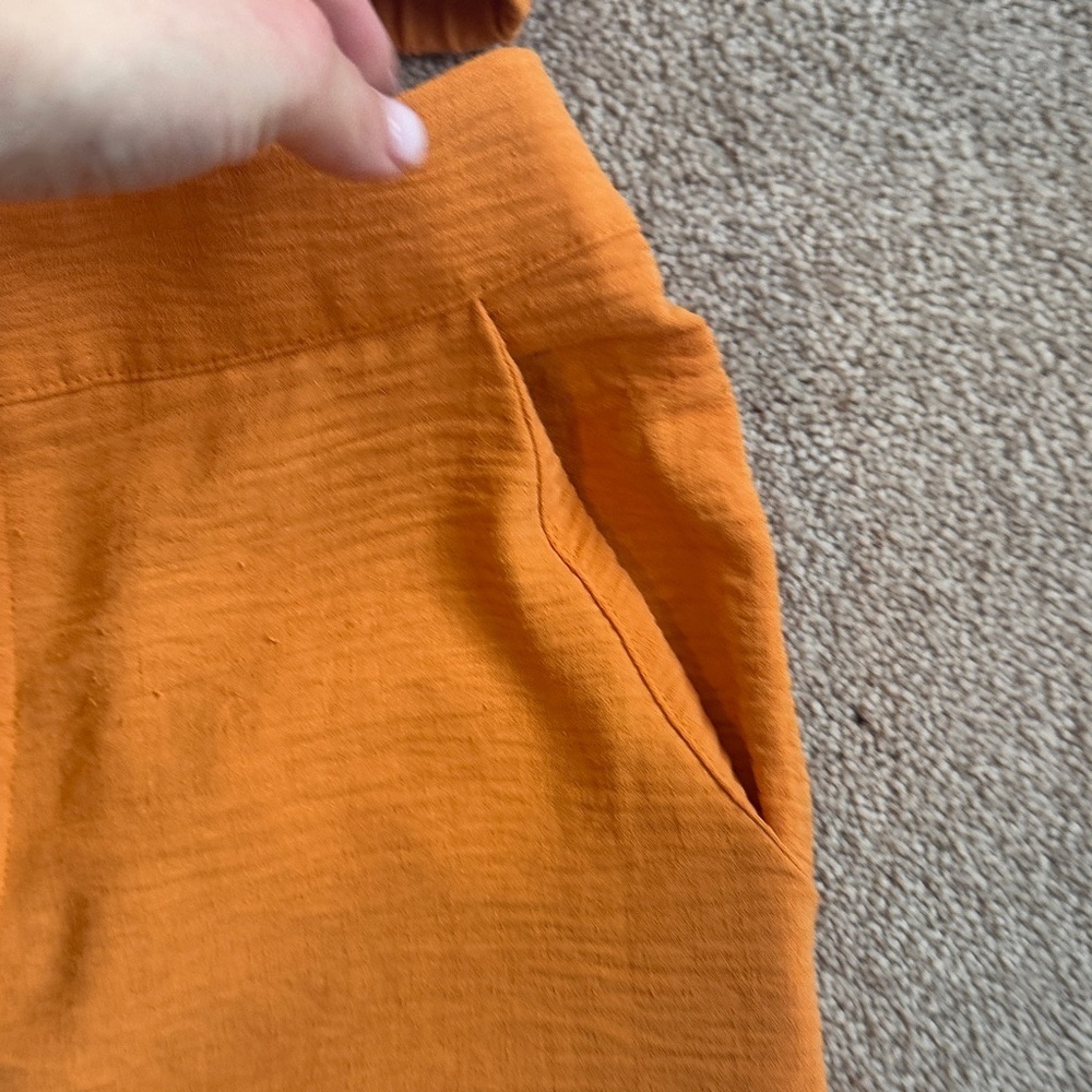 Orange Sleeveless Top and Pants Set - Picture 7 of 8